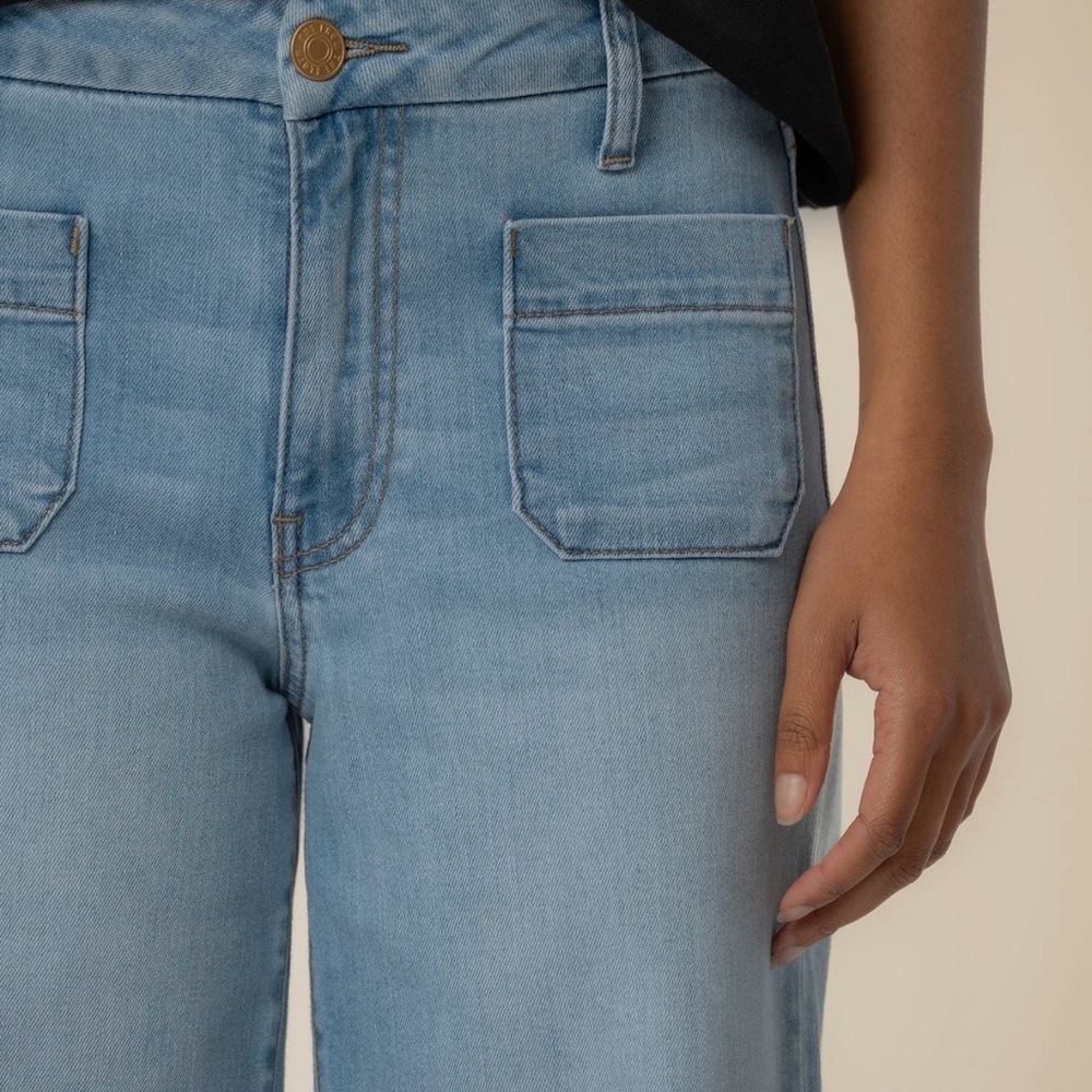Kut from the Kloth Meg Wide Leg High‎ Rise Jeans Size 14 - Picture 3 of 11